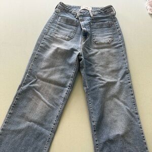 Women’s wide leg denim jeans